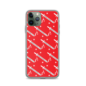 Foreverslitz iPhone Case - Red and White