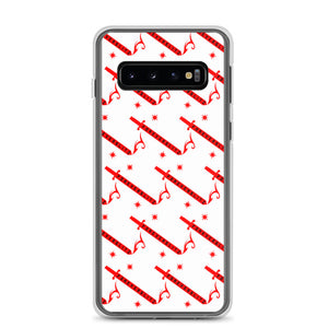 Foreverslitz Samsung Case - White and Red