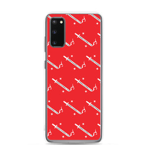 Foreverslitz Samsung Case - Red and White