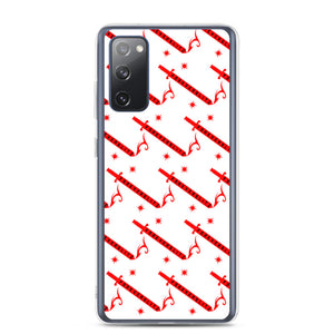 Foreverslitz Samsung Case - White and Red