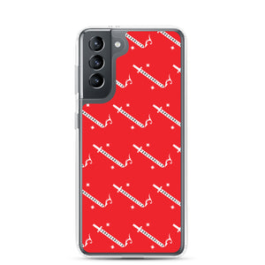 Foreverslitz Samsung Case - Red and White