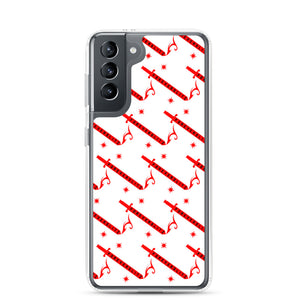 Foreverslitz Samsung Case - White and Red