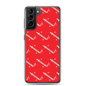 Foreverslitz Samsung Case - Red and White