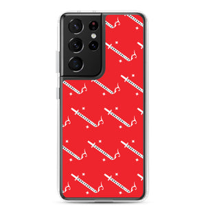 Foreverslitz Samsung Case - Red and White