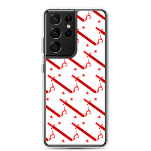 Foreverslitz Samsung Case - White and Red